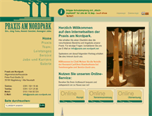 Tablet Screenshot of praxis-am-nordpark.net